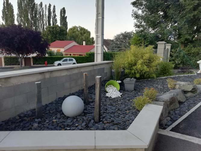 Décoration avec des paillettes d'ardoise